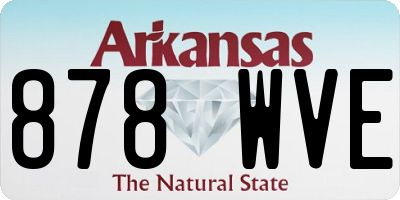 AR license plate 878WVE