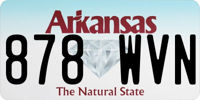 AR license plate 878WVN
