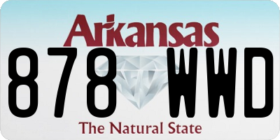 AR license plate 878WWD