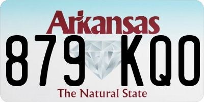 AR license plate 879KQO
