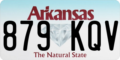 AR license plate 879KQV