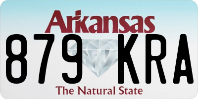 AR license plate 879KRA