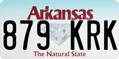 AR license plate 879KRK