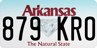 AR license plate 879KRO