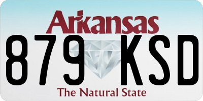 AR license plate 879KSD