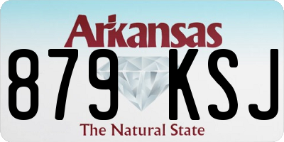 AR license plate 879KSJ