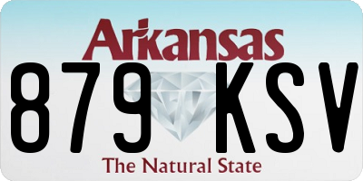 AR license plate 879KSV
