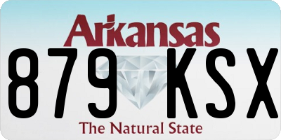 AR license plate 879KSX