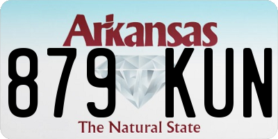 AR license plate 879KUN