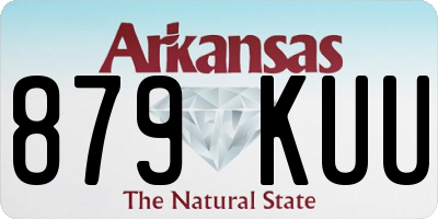 AR license plate 879KUU