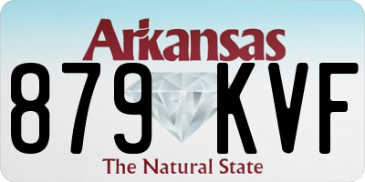 AR license plate 879KVF