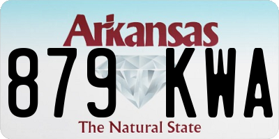 AR license plate 879KWA