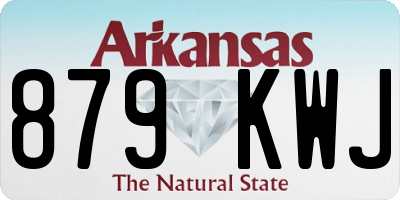 AR license plate 879KWJ