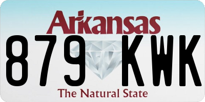 AR license plate 879KWK