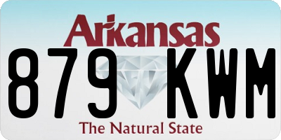 AR license plate 879KWM