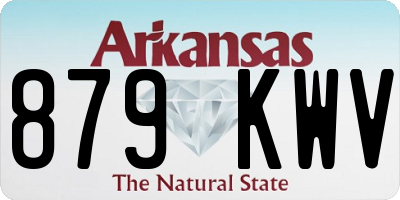 AR license plate 879KWV