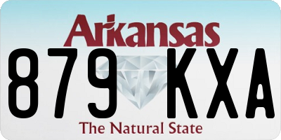 AR license plate 879KXA