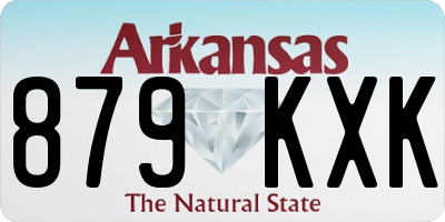 AR license plate 879KXK