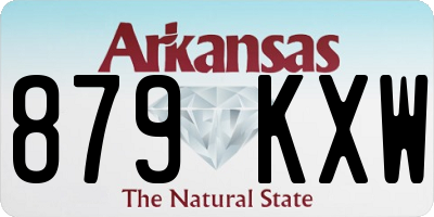 AR license plate 879KXW