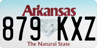 AR license plate 879KXZ