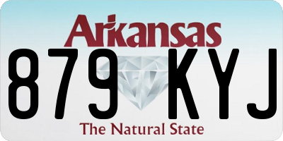 AR license plate 879KYJ