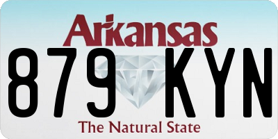 AR license plate 879KYN