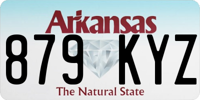AR license plate 879KYZ