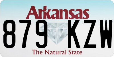 AR license plate 879KZW
