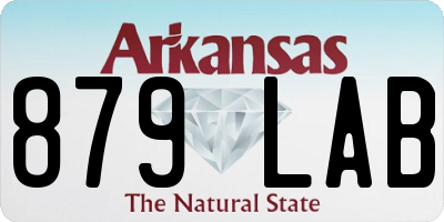 AR license plate 879LAB