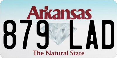 AR license plate 879LAD