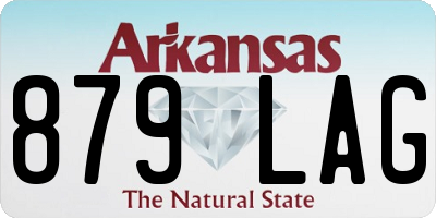 AR license plate 879LAG