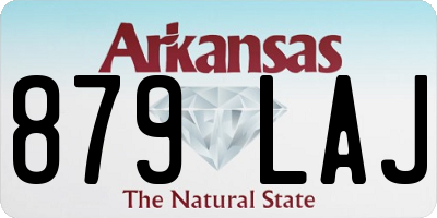 AR license plate 879LAJ