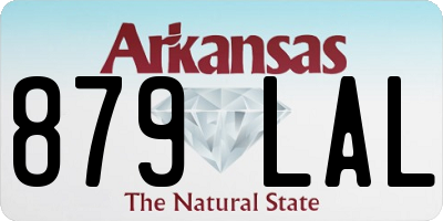 AR license plate 879LAL