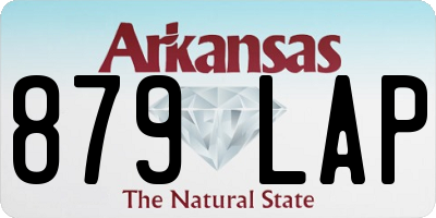 AR license plate 879LAP