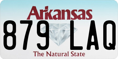 AR license plate 879LAQ