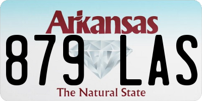 AR license plate 879LAS