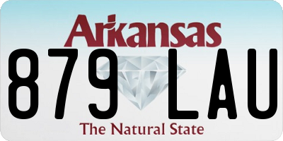 AR license plate 879LAU