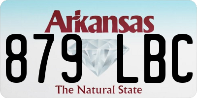 AR license plate 879LBC