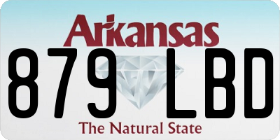 AR license plate 879LBD