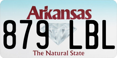 AR license plate 879LBL