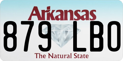 AR license plate 879LBO