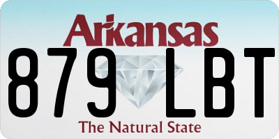 AR license plate 879LBT