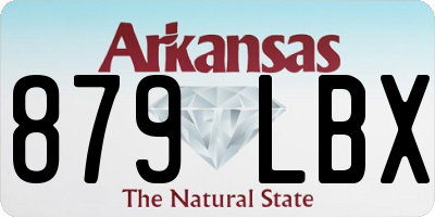 AR license plate 879LBX