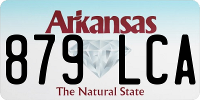 AR license plate 879LCA