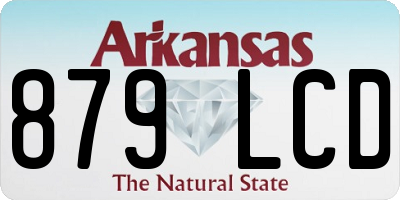 AR license plate 879LCD