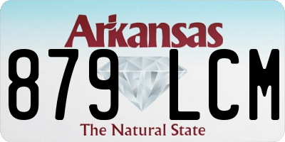 AR license plate 879LCM