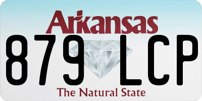 AR license plate 879LCP
