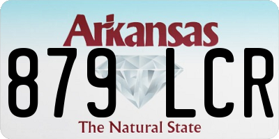 AR license plate 879LCR