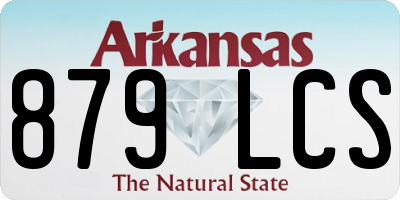 AR license plate 879LCS