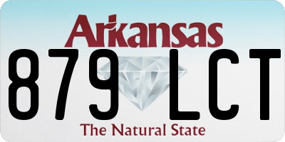 AR license plate 879LCT